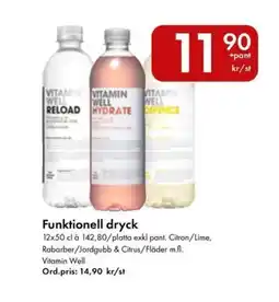 Snabbgross VITAMIN WELL Funktionell dryck erbjuda