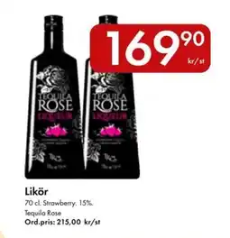 Snabbgross TEQUILA ROSE Likör erbjuda