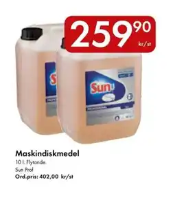 Snabbgross SUN PROF Maskindiskmedel erbjuda