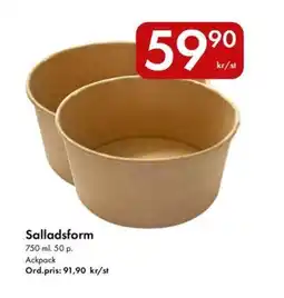 Snabbgross Salladsform erbjuda