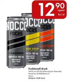 Snabbgross NOCCO Funktionell dryck erbjuda