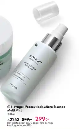 Oriflame NOVAGE+ Proceuticals Micro Essence Multi Mist erbjuda