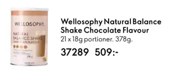 Oriflame WELLOSOPHY Natural Balance Shake Chocolate Flavour erbjuda
