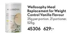 Oriflame WELLOSOPHY Meal Replacement for Weight Control Vanilla Flavour erbjuda