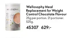 Oriflame WELLOSOPHY Meal Replacement for Weight Control Chocolate Flavour erbjuda