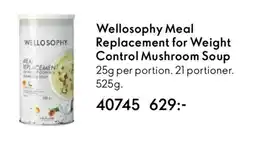Oriflame WELLOSOPHY Meal Replacement for Weight Control Mushroom Soup erbjuda