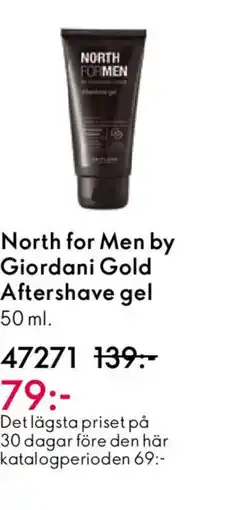 Oriflame NORTH FOR MEN by Giordani Gold Aftershave gel erbjuda