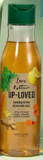Oriflame LOVE NATURE Up-Loved Energising Shower Gel with Upcycled Lemon, Organic Carrot & Ginger erbjuda