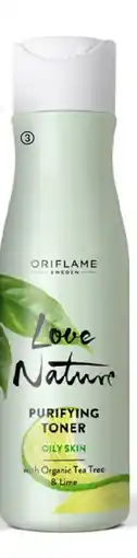Oriflame LOVE NATURE Purifying Toner with Organic Tea Tree & Lime erbjuda