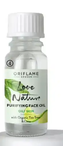 Oriflame LOVE NATURE Purifying Face Oil with Organic Tea Tree & Lime erbjuda