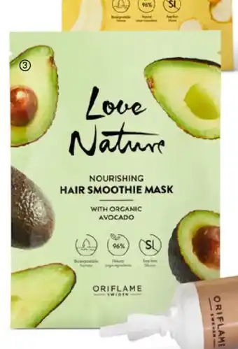 Oriflame LOVE NATURE Nourishing Hair Smoothie Mask with Organic Avocado erbjuda