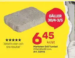 Byggmax Marksten Grå Tumlad erbjuda