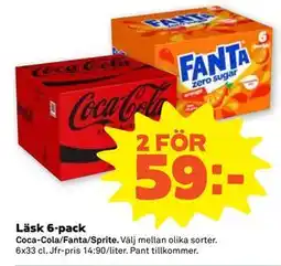 Stora Coop Läsk 6-pack erbjuda