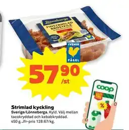 Stora Coop Strimlad kyckling erbjuda