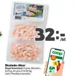 Stora Coop Skalade räkor erbjuda