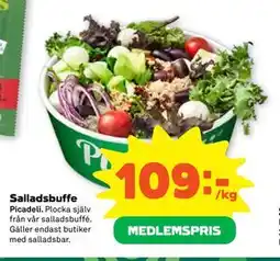 Stora Coop Salladsbuffe, Medlemspris erbjuda