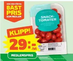 Stora Coop Snacktomater, Medlemspris erbjuda