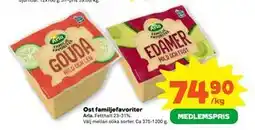 Stora Coop Ost familjefavoriter, Medlemspris erbjuda