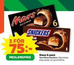 Stora Coop Glass 6-pack, Medlemspris erbjuda