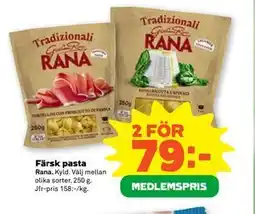 Stora Coop Färsk pasta, Medlemspris erbjuda