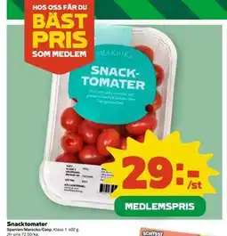Coop Snacktomater, Medlemspris erbjuda