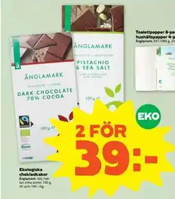 Stora Coop Ekologiska chokladkakor erbjuda
