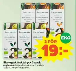 Stora Coop Ekologisk fruktdryck 3-pack erbjuda
