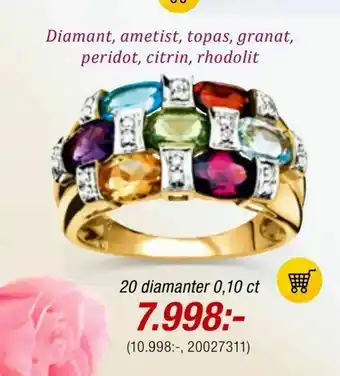 Guldfynd 20 diamanter 0,10 ct erbjuda