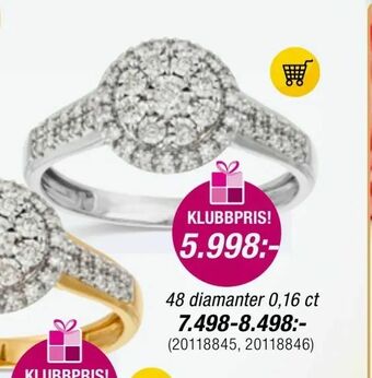 Guldfynd 48 diamanter 0,16 ct erbjuda