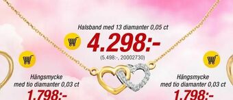 Guldfynd Halsband med 13 diamanter 0,05 ct erbjuda