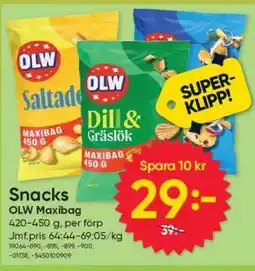 DollarStore OLW Maxibag Snacks erbjuda