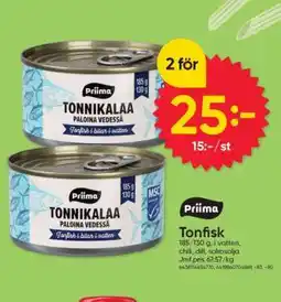 DollarStore Priima Tonfisk erbjuda