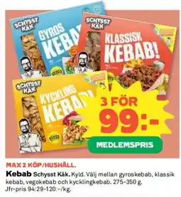 Coop SCHYSST KÄK Kebab erbjuda