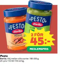 Coop BARILLA Pesto erbjuda