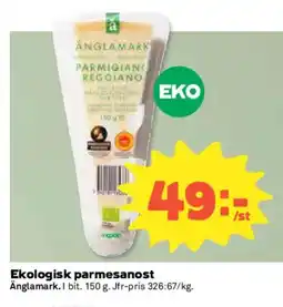 Coop ÄNGLAMARK Ekologisk parmesanost erbjuda