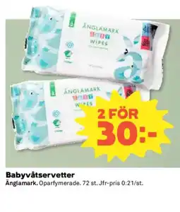 Coop ÄNGLAMARK Babyvåtservetter erbjuda