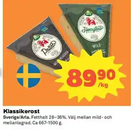 Coop ARLA Klassikerost erbjuda