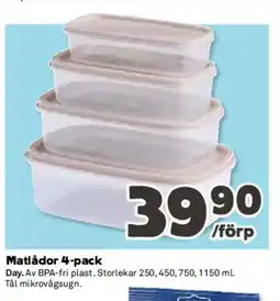Coop Matlådor 4-pack erbjuda