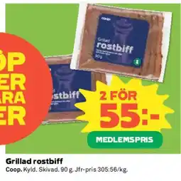 Coop COOP Grillad rostbiff erbjuda