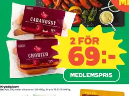 Coop GØL Kryddig korv erbjuda