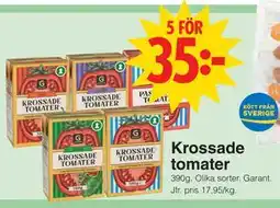 Matöppet Krossade tomater erbjuda
