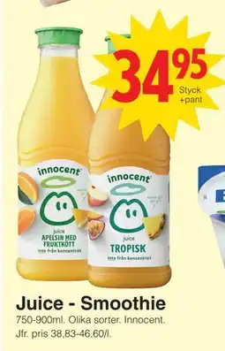 Matöppet Juice - Smoothie erbjuda
