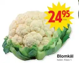 Matöppet Blomkål erbjuda