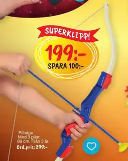 Leklust Pilbåge Med 3 pilar erbjuda