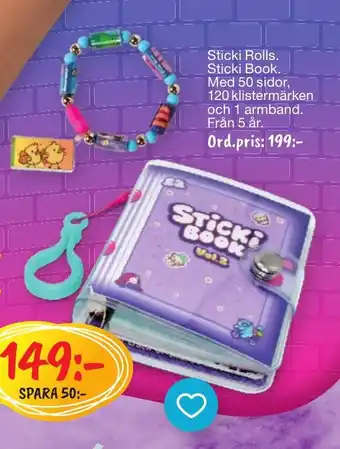 Leklust Sticki Rolls Sticki Book erbjuda