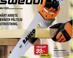 Swedol BAHCO Handsåg prizecut erbjuda