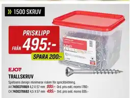 Swedol Trallskruv erbjuda