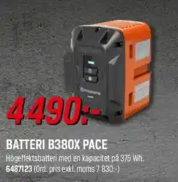 Swedol Batteri B380X pace erbjuda
