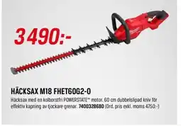 Swedol Häcksax M18 FHET60G2-0 erbjuda