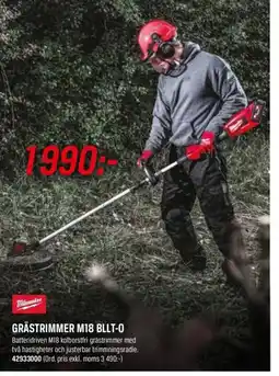 Swedol Grästrimmer M18 BLLT-0 erbjuda